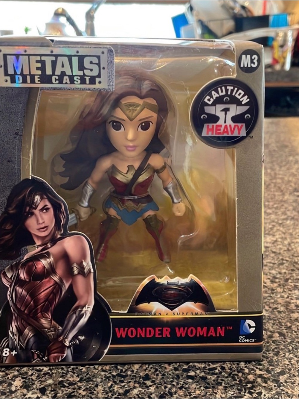 Wonder Woman Die-Cast Figure - Red, Blue & Gold